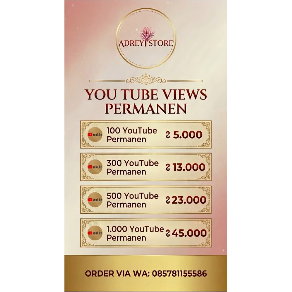 VIEWERS YOUTUBE PERMANEN, TERMURAH.