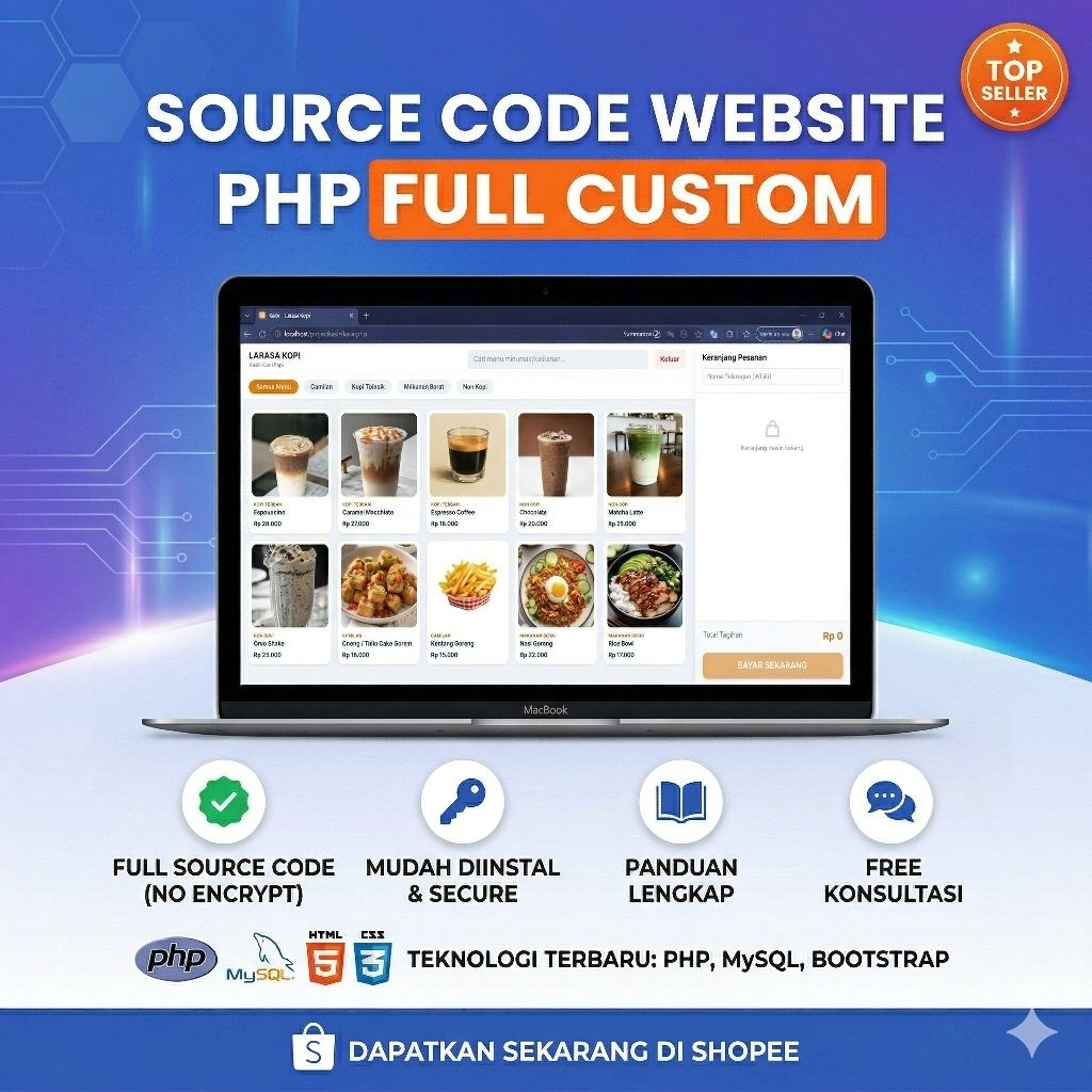 Source Code Aplikasi Kasir POS & Kedai Kopi Berbasis Web (PHP & MySQL)