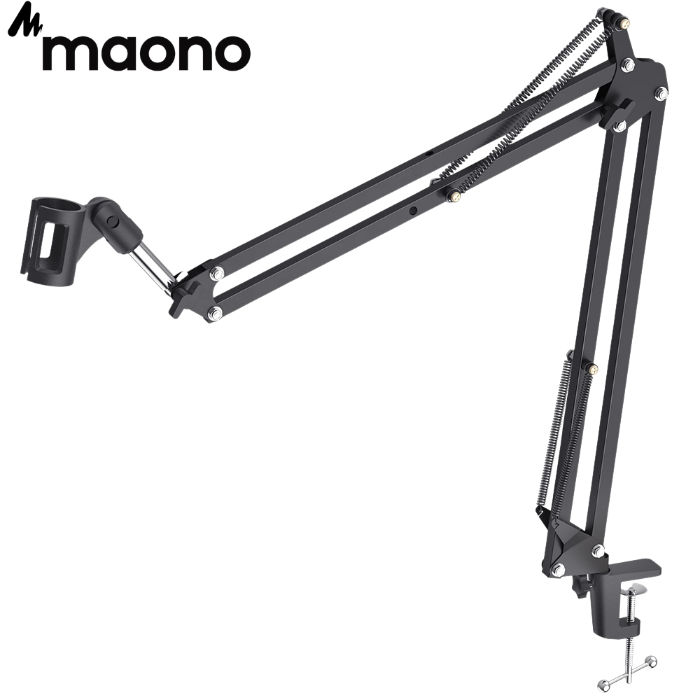 MAONO Metal Microphone Arm Stand / Adjustable Boom ArmStand Mic Holder