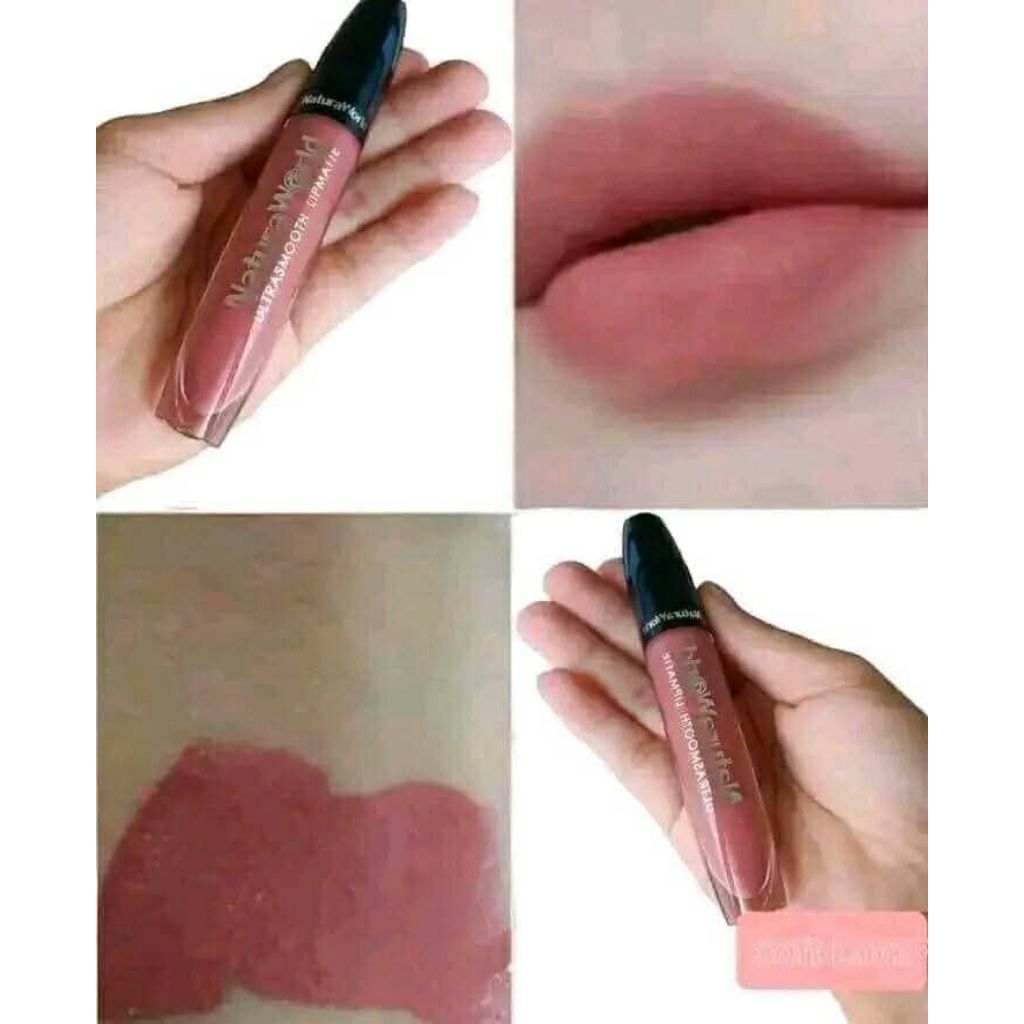 LIP MATTE (LIPSTICK NATURA) LIP ORIGINAL 100% SUDAH BPOM/lipstik Naturaworld