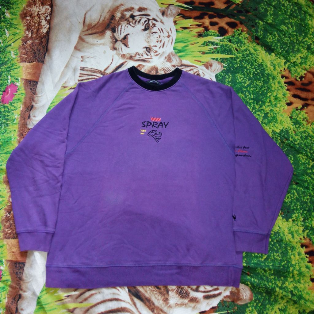 Sweater Crewneck Spray 666 Oversized WV Project Brand Original