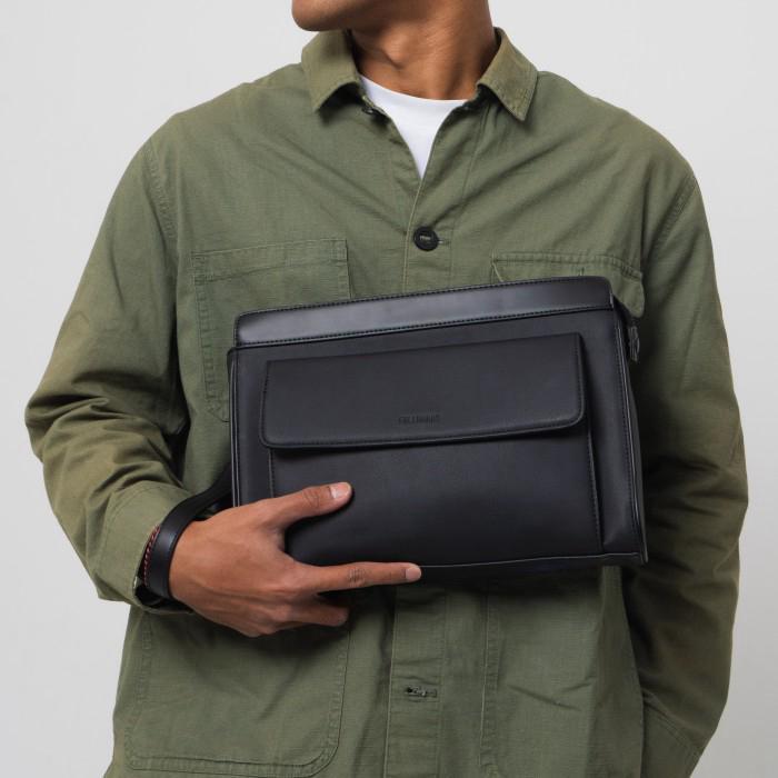 Clutch Pria Tas Genggam Pouch Kulit Fullhardy Bynckbg 011 Bl