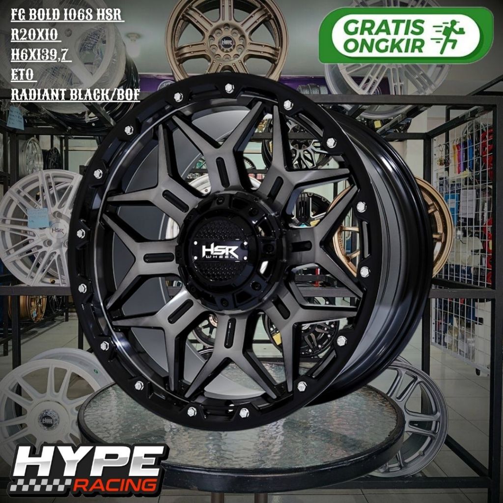 Velg Mobil Forged HSR FG BOLD Ring 20 R20 Lebar 10 untuk FORTUNER , TRITON , HARDTOP , BLAZER