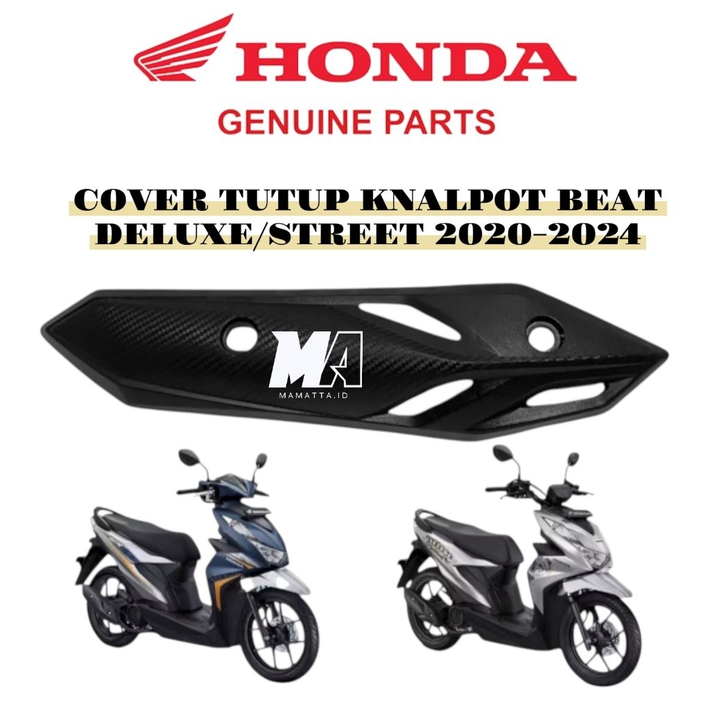 Cover Tameng Tutup Knalpot Beat Deluxe / Street LED 2020-2024 BERKUALITAS