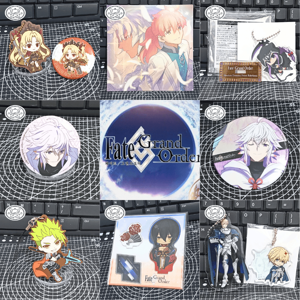 FGO Fate Grand Order Official Merch Acrylic Stand/Keychain, Rubber, Badge & Shikishi
