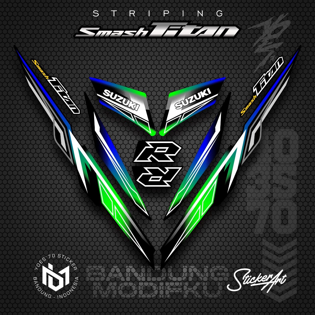 STRIPING VARIASI MOTOR SMASH TITAN/  KRS 23 / SUZUKI SMASH TITAN  2010 /  VARIASI SUZUKI SMASH TITAN