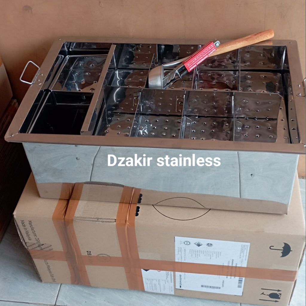dandang bakso pangsit prasmanan/panci pentol kuah sekat 8 stainless murah
