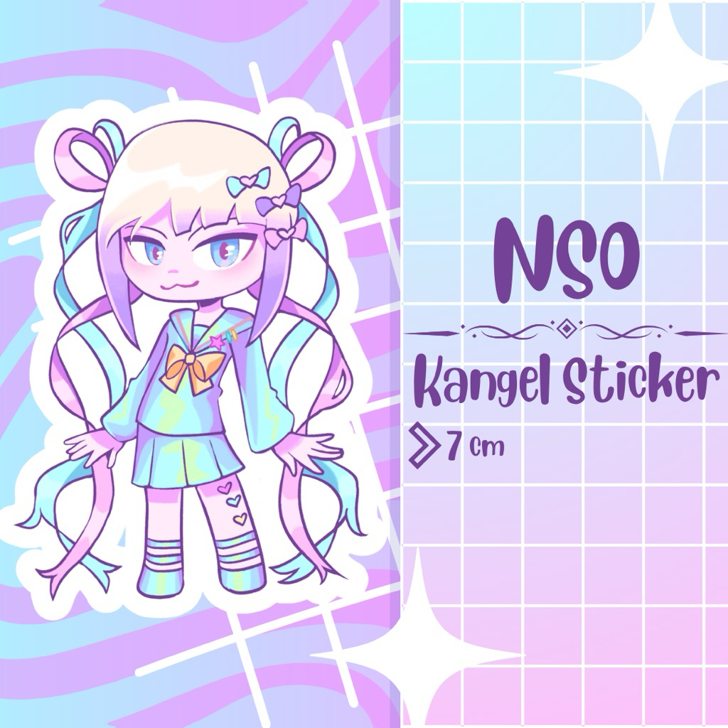 Fanmerch vinyl sticker needy streamer overload needy girl overdose nso (kangel)