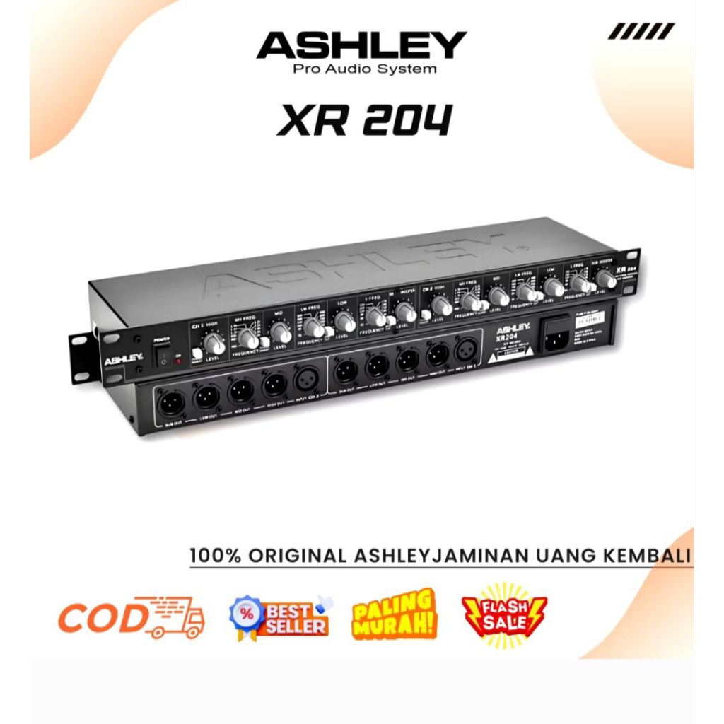 CROSSOVER ASHLEY XR 204 PLUS SUBWOOFER 4 WAY STEREO IC FULL MACRO