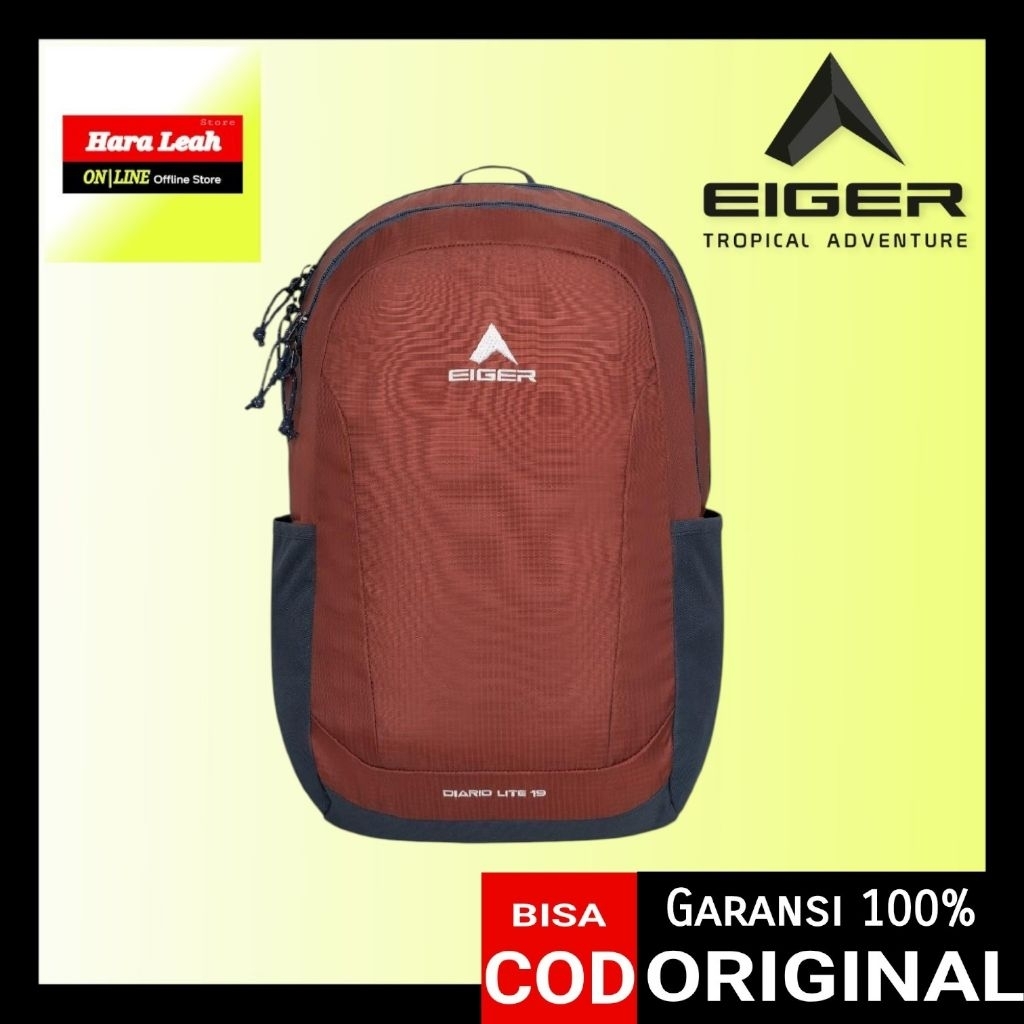 Tas Eiger Diario Lite 19 Backpack Maroon Original Store