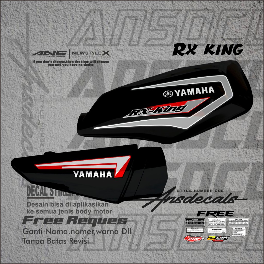 STRIPING MOTOR RX KING BISA REQUEST STIKER STRIPING RX KING VINYL/HOLOGRAM/TRANSPARAN