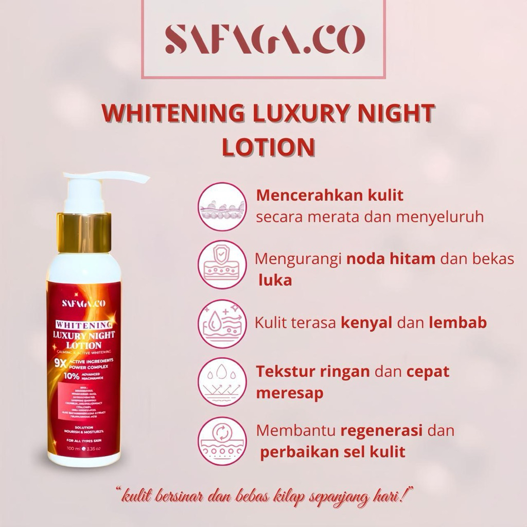 Body Lotion Night Whitening Luxury safaga