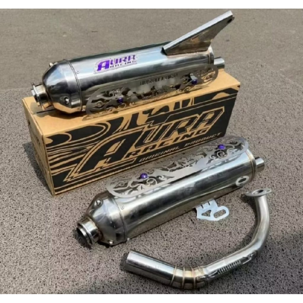 Knalpot Racing Vario 125/Vario Click 125 Full Stainlis Original Aura Racing