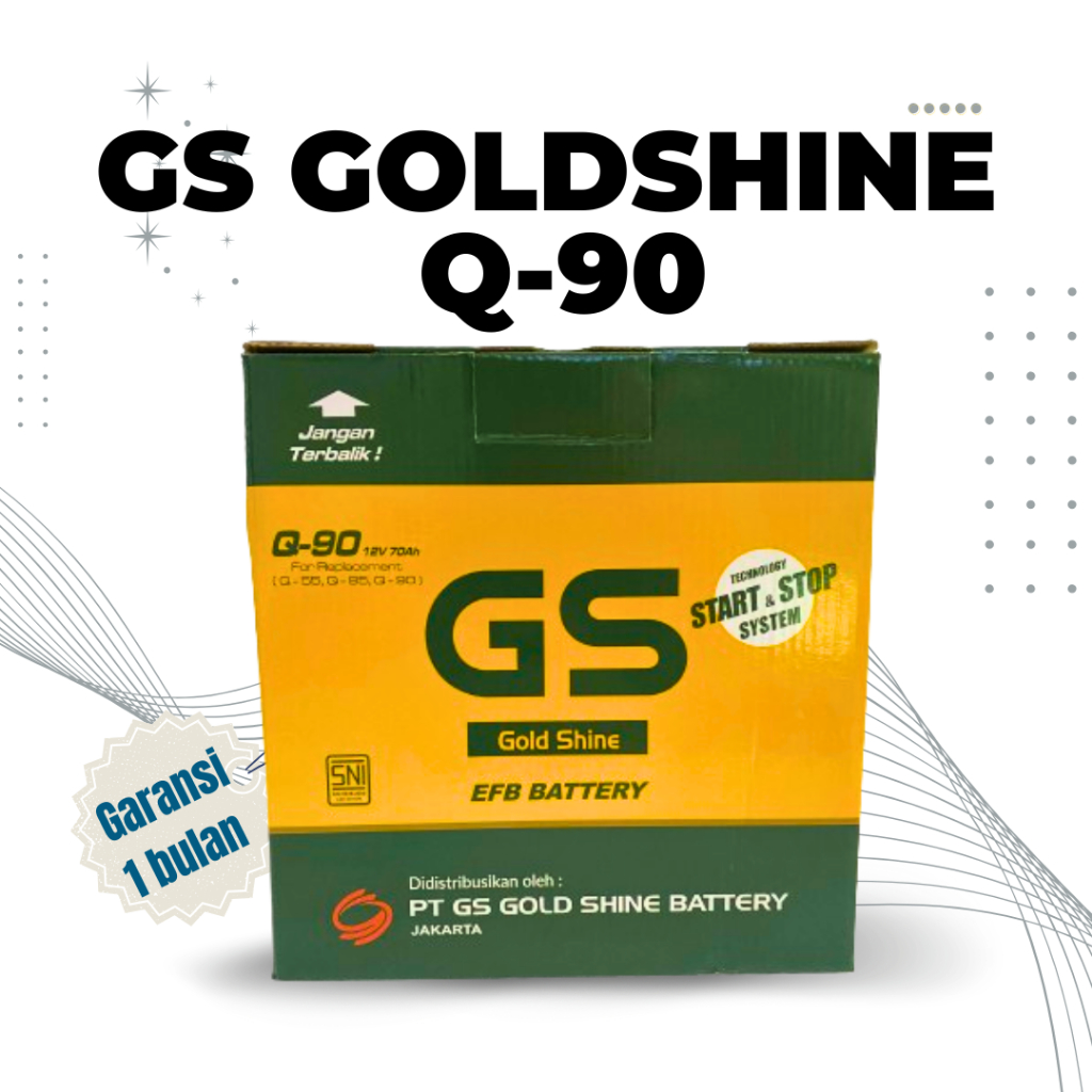 Aki Mobil Mazda 2/ CX5  Q85 | Q55 |Q90 GS GoldShine MF