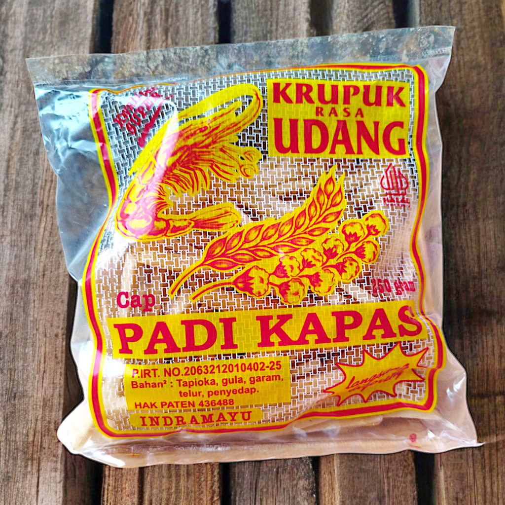 Kerupuk Udang STICK/Stik Cap PADI KAPAS (Standard Premium Grade) Original Khas Indramayu