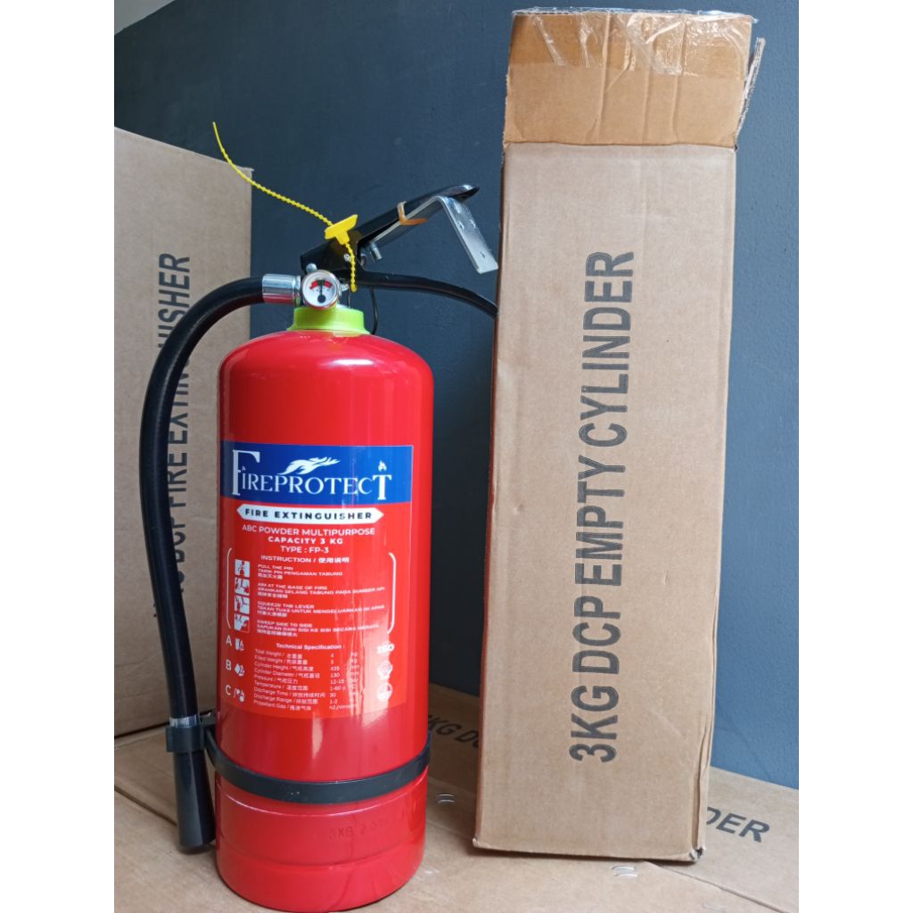 Fire Protect Tabung pemadam - Apar 3 Kg ABC Powder - Tabung Pemadam Kebakaran 3 Kg - apar pemadam ap