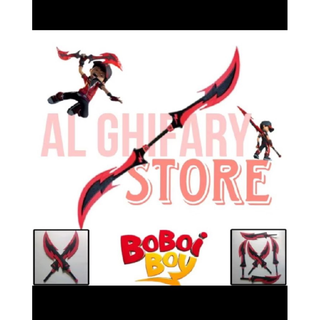 Pedang Boboiboy Halilintar Sepasang mainan anak