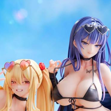 PVC Figure 1/6 Yuna & Sayuri Illustration by Biya & K Pring - (Gentlemen) Original
