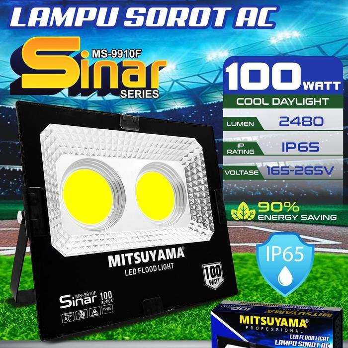 MITSUYAMA LAMPU SOROT LED COB 100 WATT MITSUYAMA SERIES SINAR MS-9910F 100 W LAMPU SOROT 100 W IP66
