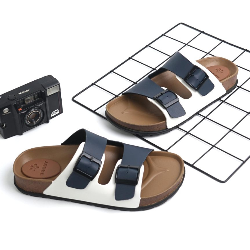 SARASARA YUK - BRODY BRAVO Sandal Pria Slop Casual Model Puyuh Birken ALL COLOR Sendal Laki laki Sel
