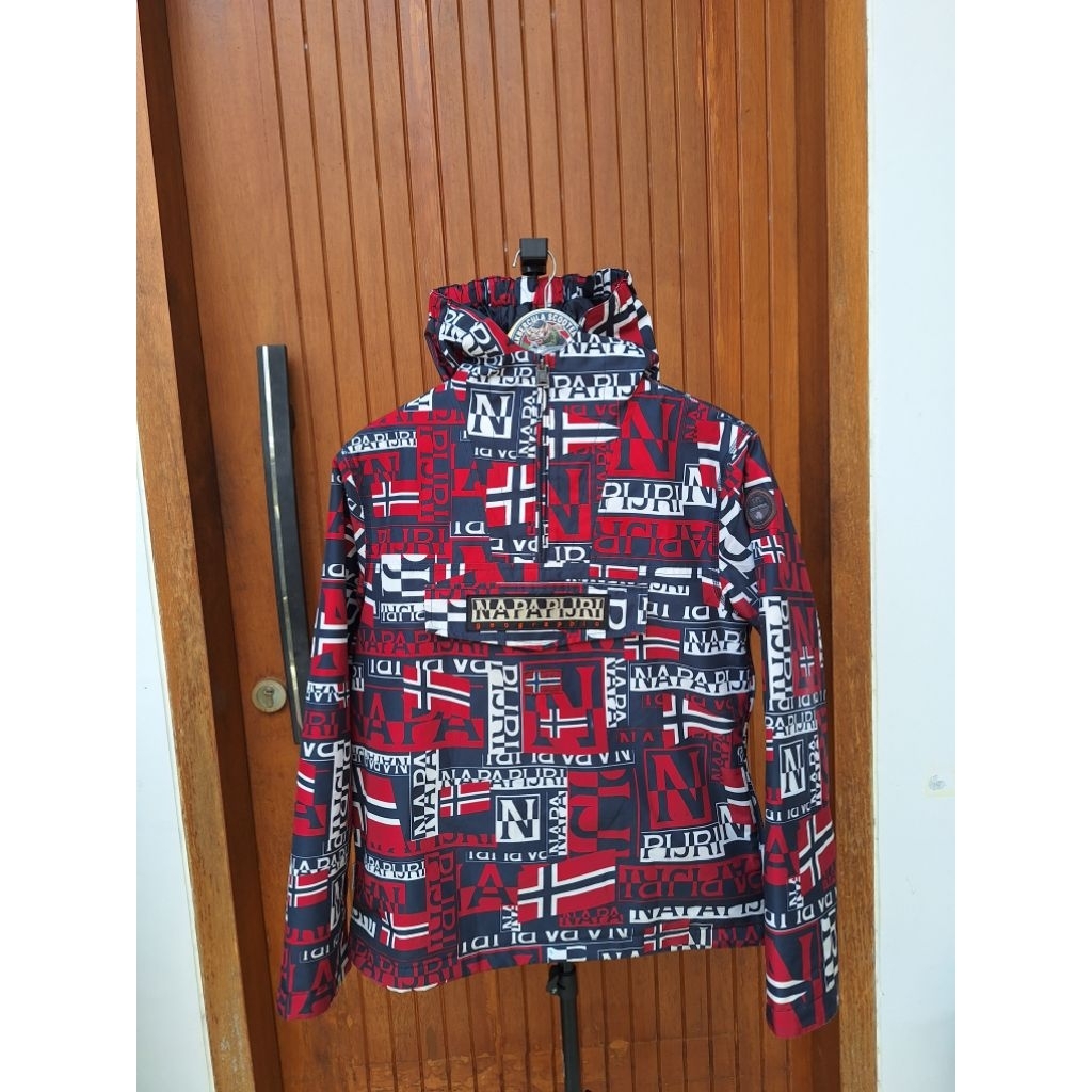 Jaket Rainforest Napapijri K AOP Junior Flag Logo