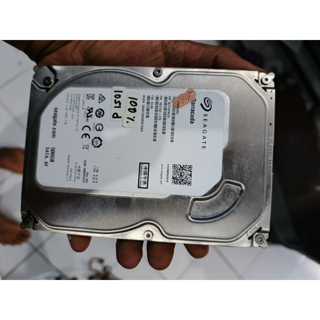 Seagate Barracuda 500 GB Ori Copotan Builtup