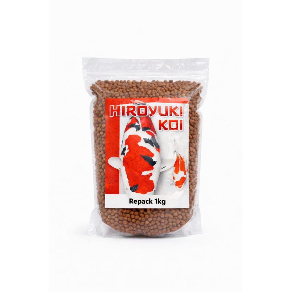 Pakan Ikan Koi Hiroyuki 1kg dengan Protein Tinggi untuk Pertumbuhan dan Warna