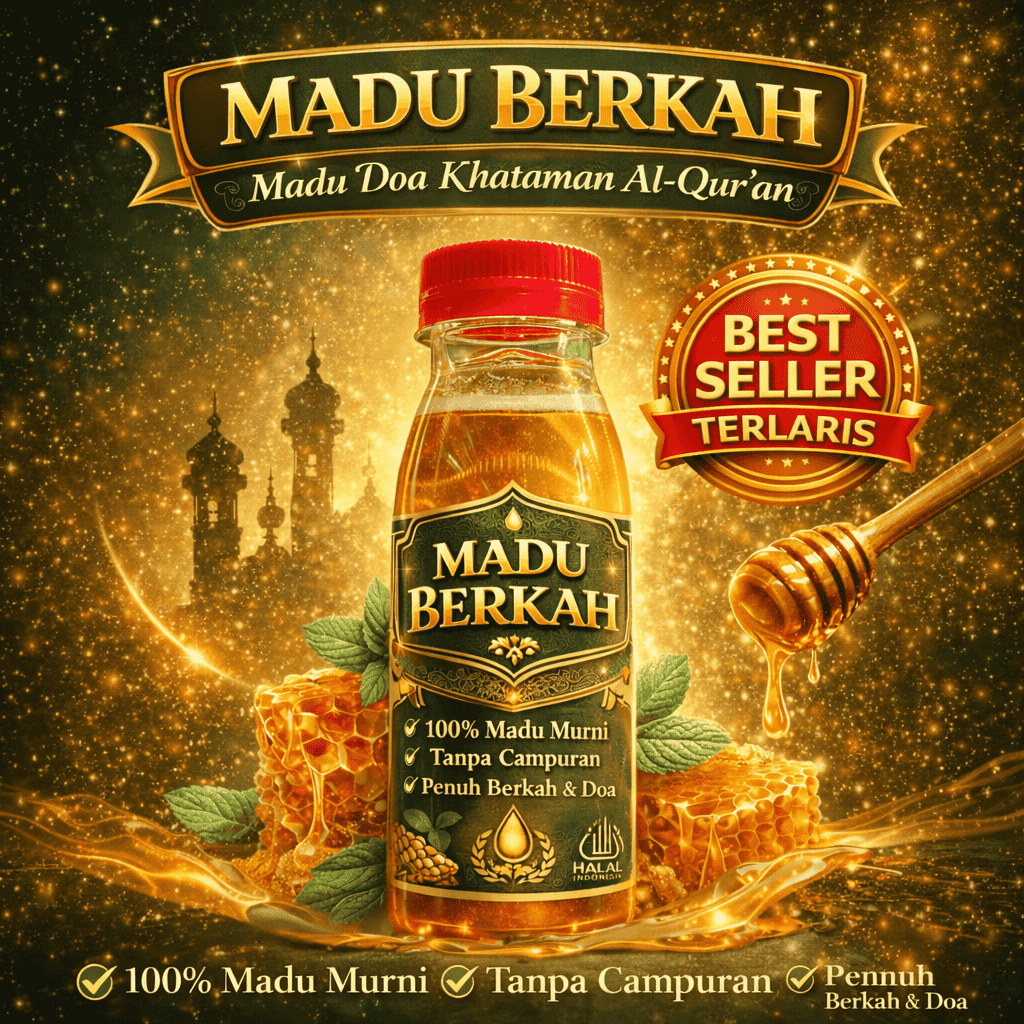 CUCI GUDANG  MADU ASLI MURNI 100% Madu Doa Berkah Khataman Al-Qur’an | Imun & Stamina | COD
