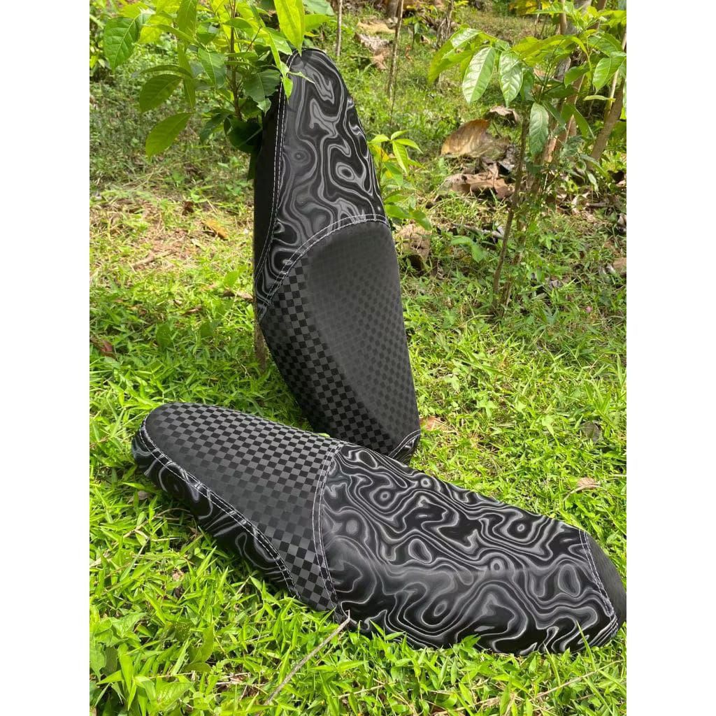 JOK MIO SPORTY VARIASI - Jok mio sporty mio smile dobelset bahan catur mix wave karbon