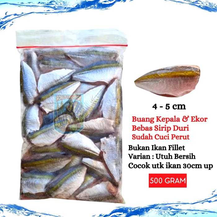 Ikan Selar Kuning Utuh Bersih Beku Segar 500gr
