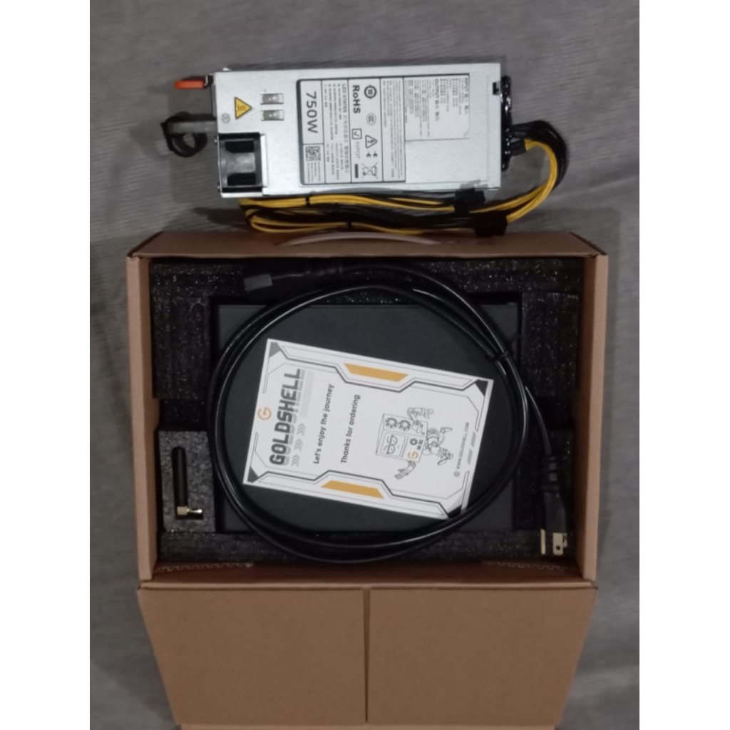 MINI DOGE III Wifi GOLDSHELL + Power Supply Mesin MINING CRYPTO