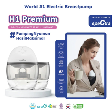 Sewa Pompa Asi Pompa ASI Elektrik Spectra H1 Premium - Wearable Electric Breastpump
