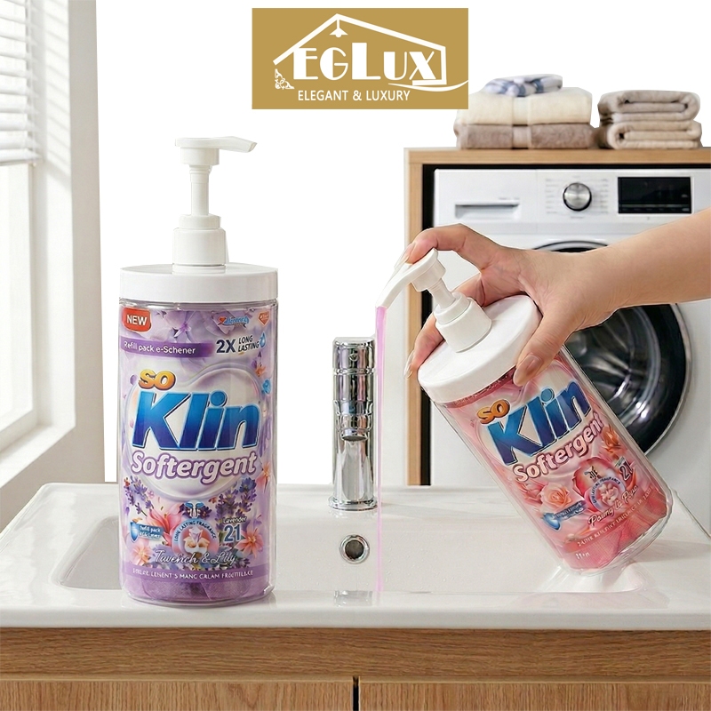 EGLUX Botol Pompa Sabun/Detergen 1000ml Dispenser Sabun Pump Botol Cairan Refill Dispenser Cairan