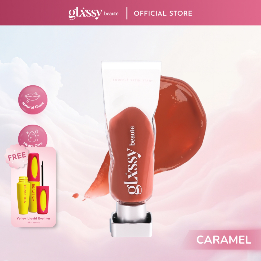 Glxssy Beaute Souffle Satin Stain Caramel - Lip Tint