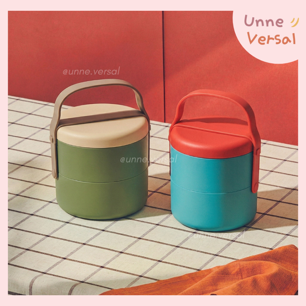 [ Unne.versal ] - Rantang Silikon Premium/ rantang bekal sehari-hari/ Silicone Meal Set/ kotak bento