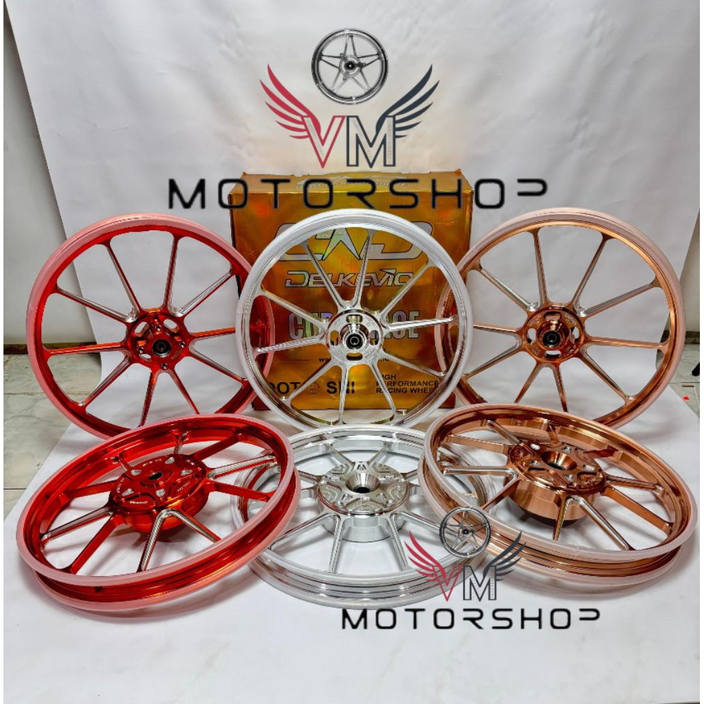 VELG DELKEVIC Y-SPEED RING 17 DND ORIGINAL CNC 140x17 160x17 VARIO 110 125 150 160 CBS ABS BEAT SCOO