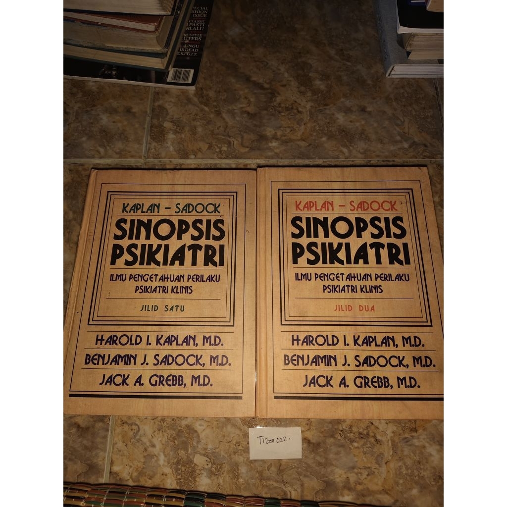 Buku Sinopsis Psikiatri - Ilmu pengetahuan Perilaku Psikiatri Klinis Jilid 1-2 by Kaplan - Sadock