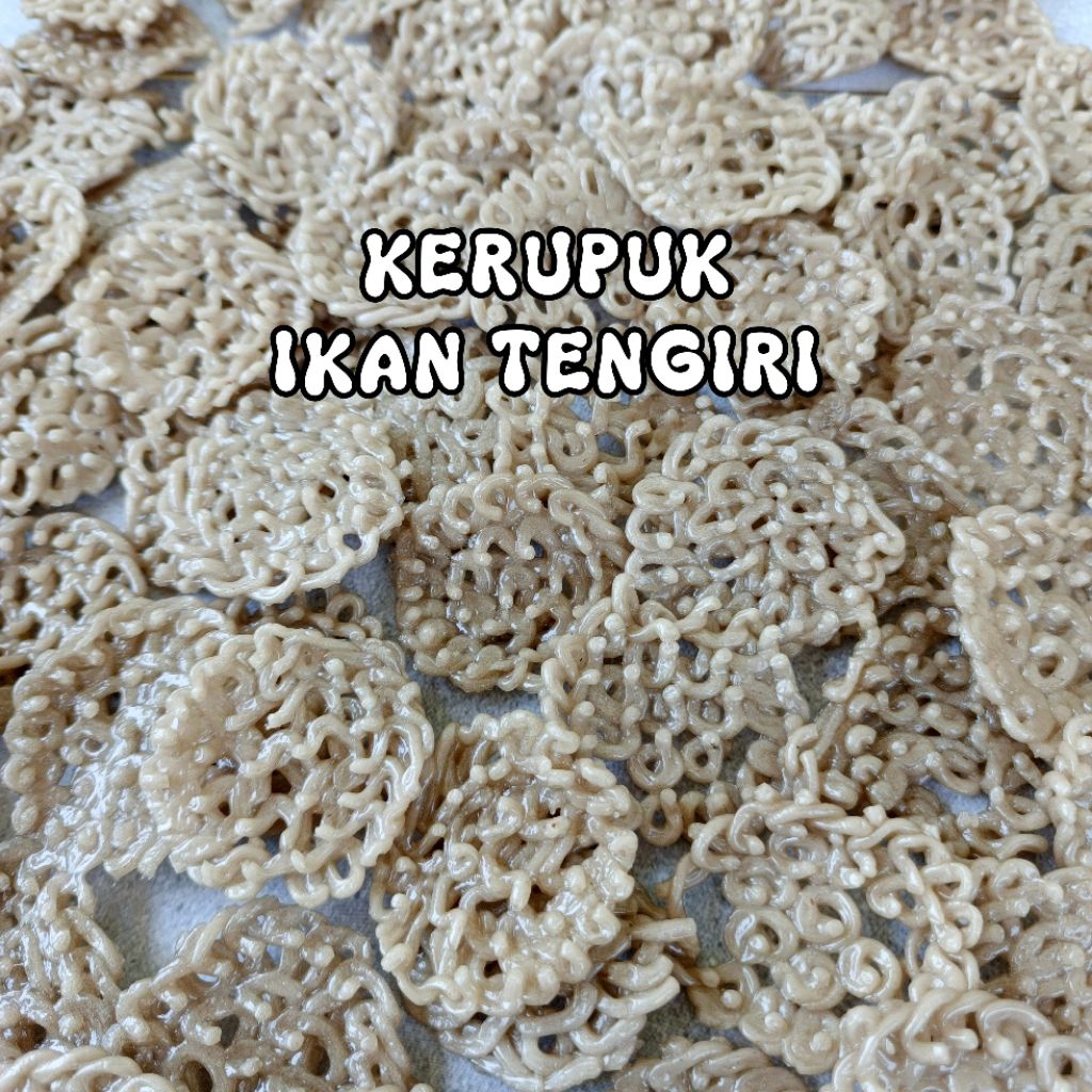 Kerupuk Mentah Ikan Tengiri 1kg | Kerupuk Ikan Tenggiri Asli Gurih Renyah | Kerupuk Mentah ikan teng