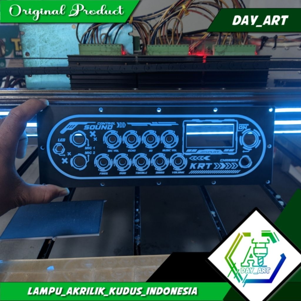 Panel Audio Acrylic Tembus Lampu untuk ZK-AS21P + ZK AMP + SUPNOVA