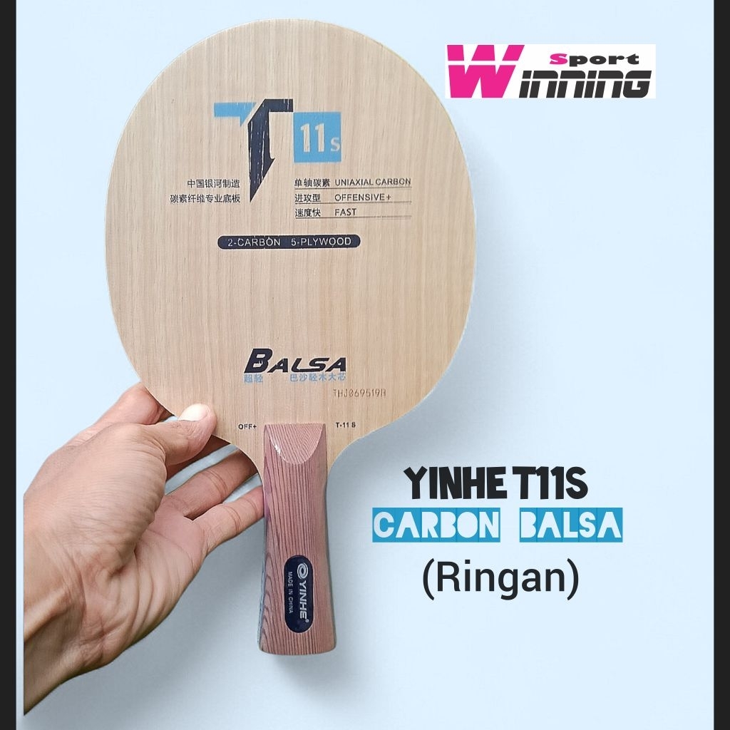 Yinhe T11s Balsa Carbon - Kayu Tenis Meja - Bet Pingpong - Original