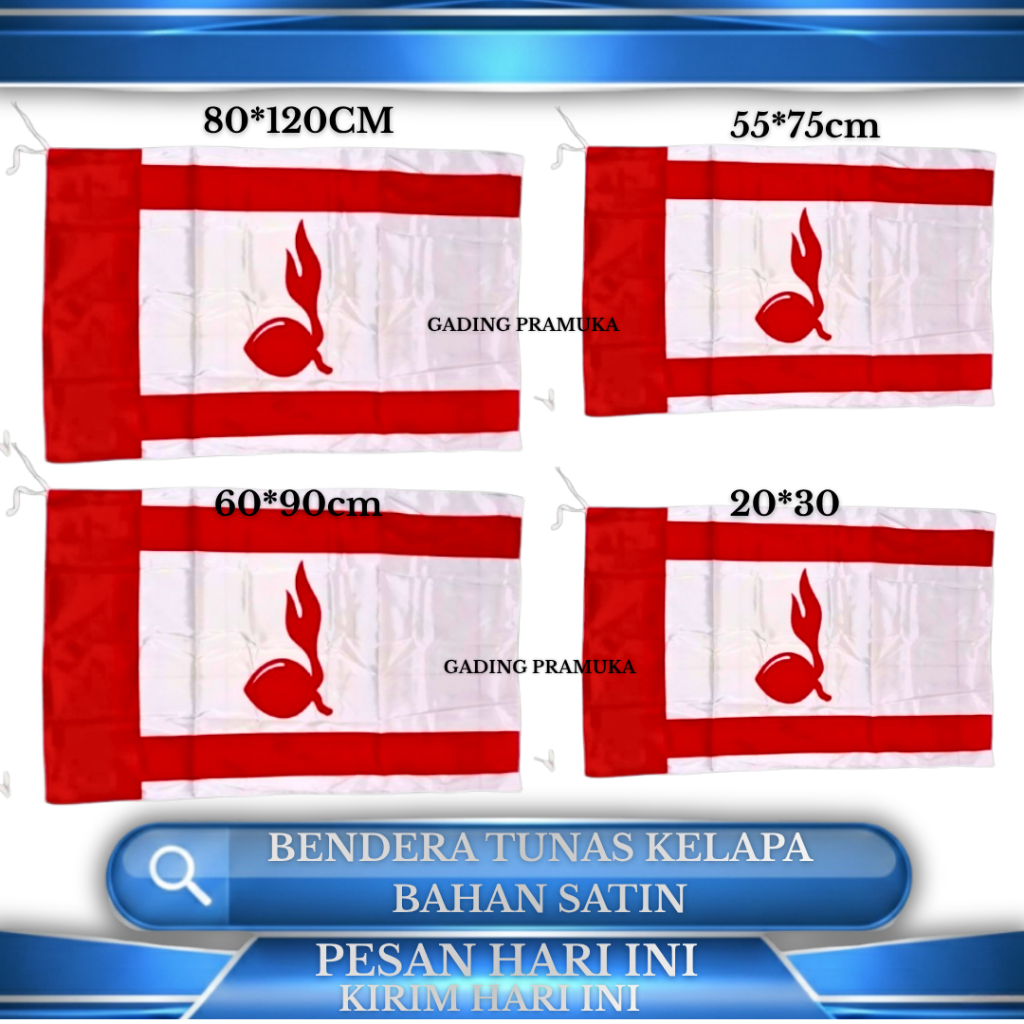 Bendera tunas kelapa/ bendera pramuka tunas kelapa