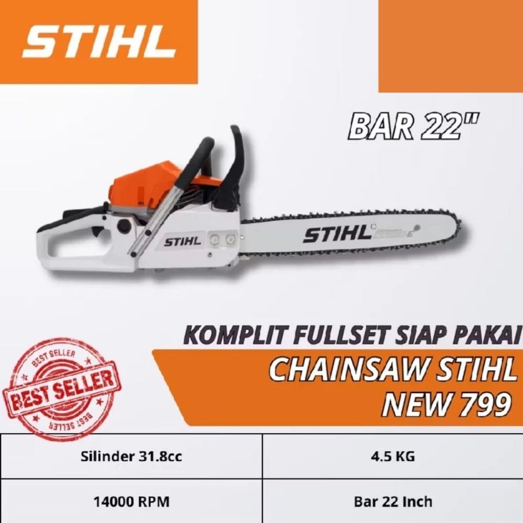 senso stihl 22 inch bar polos mesin gergaji stihl 22 inch chainsaw stihl