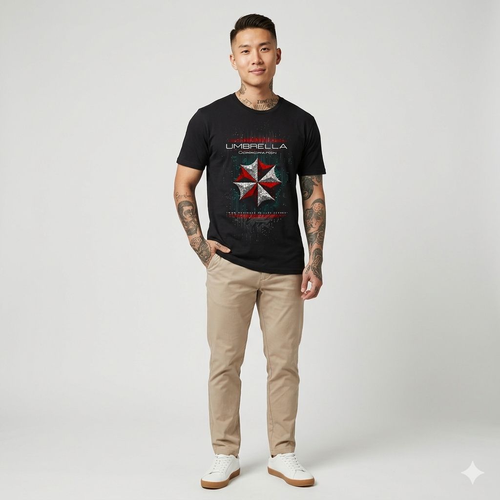 kaos t-shirt umbrella corporation