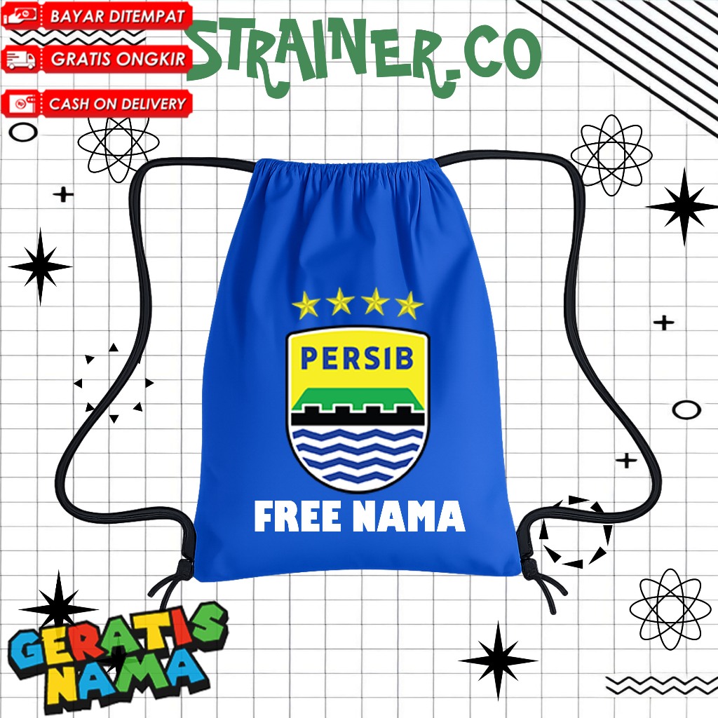 (FREE NAMA) TAS SEKOLAH ANAK TAS SERUT ANAK TAS ANAK TK PAUD SD STRINGBAG PERSIB BANDUNG VIRAL / PER