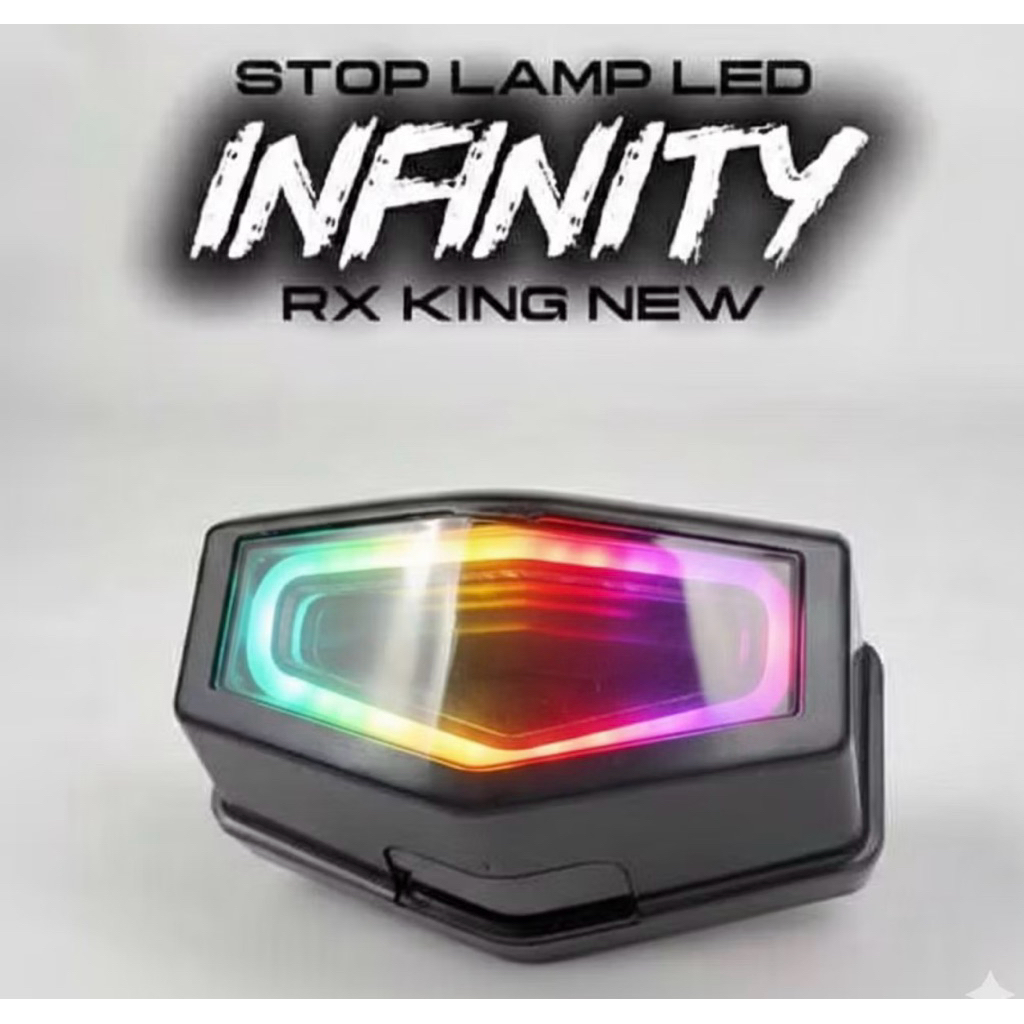 Lampu Stop Belakang Stoplamp LED Motor Rx-King New UFO INFINITY FULL RGB Original Sportyday