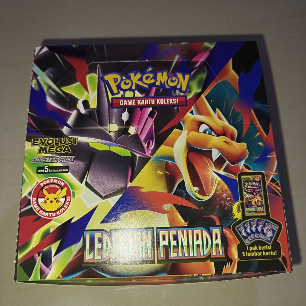 Dus Box Original Pokemon Evolusi Mega Impian Ex Ledakan Peniada Kartu Pokemon TCG Indonesia Bekas Ko