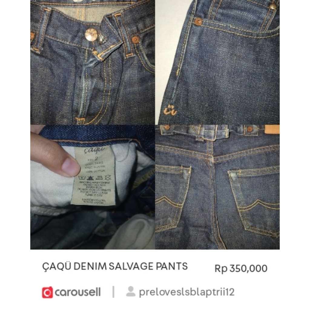 ÇAQÜ DENIM SALVAGE PANTS