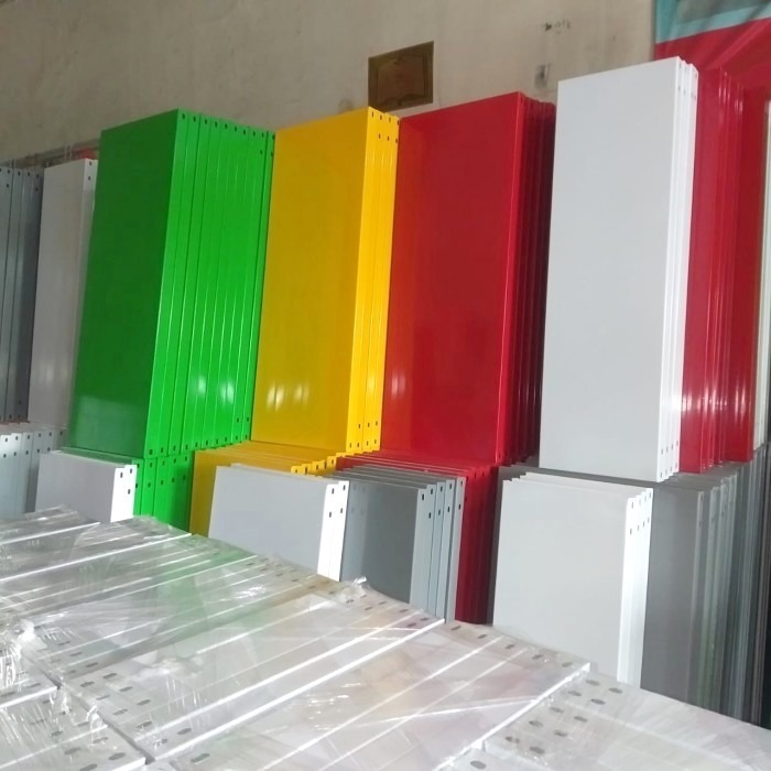 Ambalan Rak 30x100cm | 40x100cm | 40x120cm Shelving 1Pcs untuk besi siku Warna Hitam Putih Biru Mera