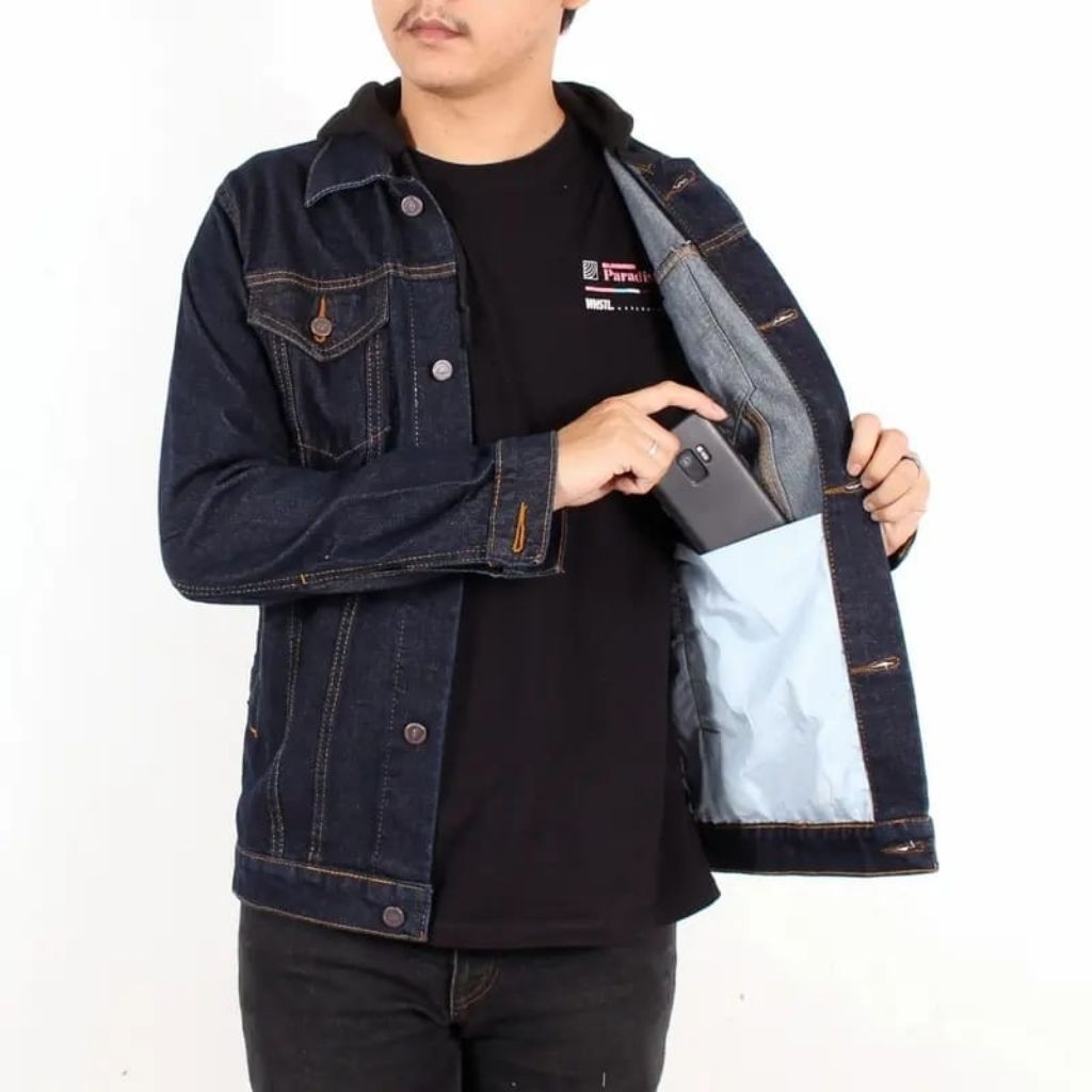 JAKET JEANS DENIM PRIA KUALITAS DI JAMIN MEMUASKAN
