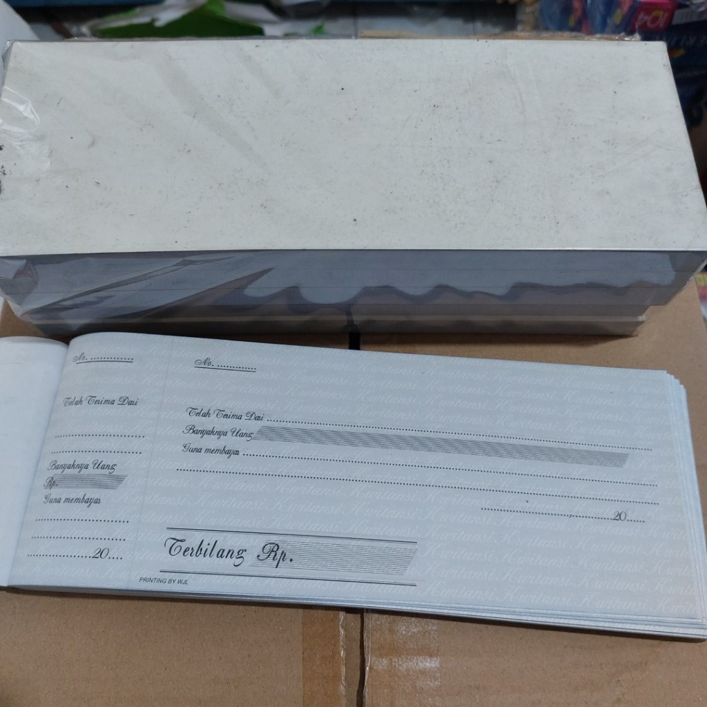 1 PACK (ISI 5) Kuitansi Stock Lama Obral Besar Isi 200 Lembar